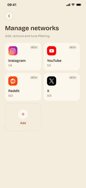Filters you set one by one